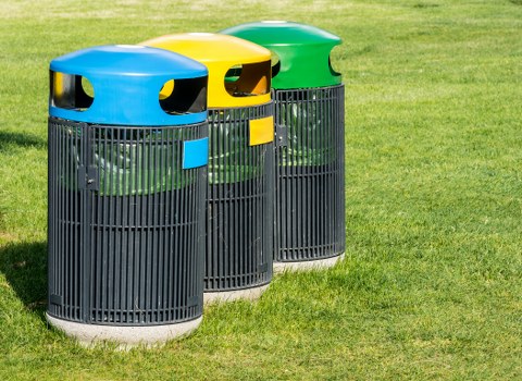 Various types of builders waste materials