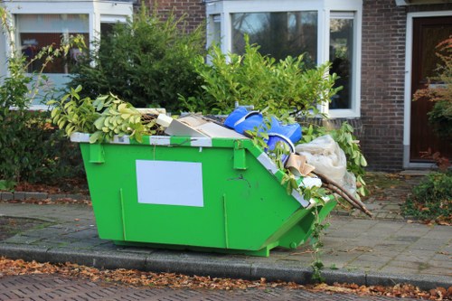 Various furniture items ready for disposal and recycling